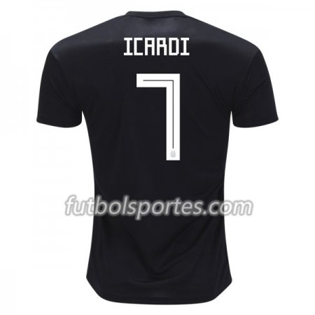 Camisetas Argentina Icardi 7 Segunda Equipacion Mundial 2018